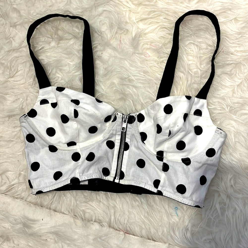Sexy Polka Dot Bralette top with open strap back by VS Pink - S